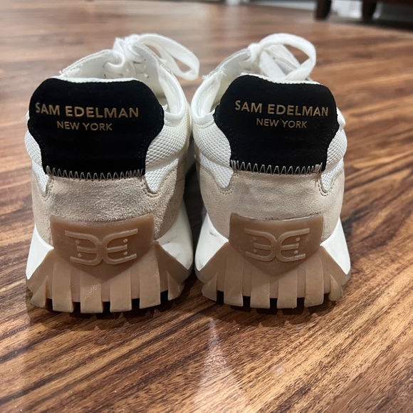 Sam Edelman Langley Sneakers - Cream, Black, and Tan - Picture 6 of 8